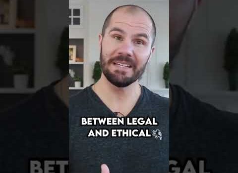 What is Legal vs What is Ethical When Wholesaling Houses #shorts What is Legal vs What is Ethical When Wholesaling Houses #shorts