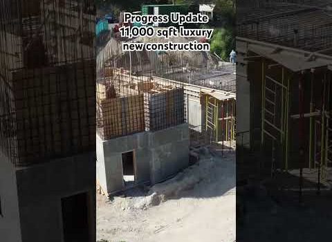 Progress update – 11,000 sqft luxury new construction