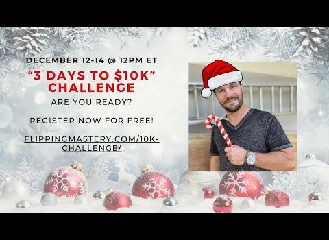 3 Days to $10,000 Challenge – Day 1 – LIVE!