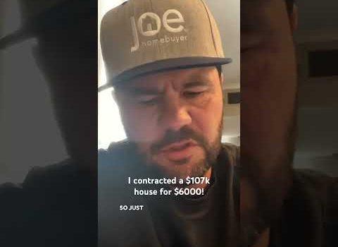 I contracted a $107k house for ONLY $6,000!