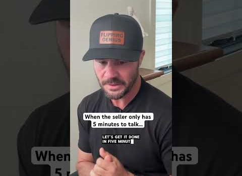 When the seller only has 5 minutes to talk… When the seller only has 5 minutes to talk…